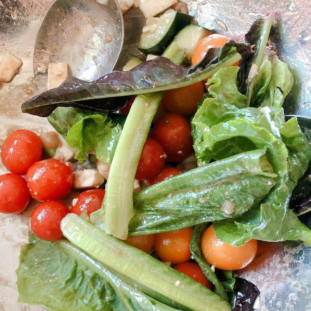 JEN ATKINさんのインスタグラム写真 - (JEN ATKINInstagram)「Gardening is cheaper than therapy and you get tomatoes. 🍅🍆🥬 He started talking about having his own garden when we lived in an apartment 8yrs ago and I’m happy to see that @mrmikerosenthal finally got to wet his plants. 😐 Super proud of the bed garden boxes you and @mjobie birthed and I love you from my head tomatoes. K I’m done.」7月14日 12時03分 - jenatkinhair