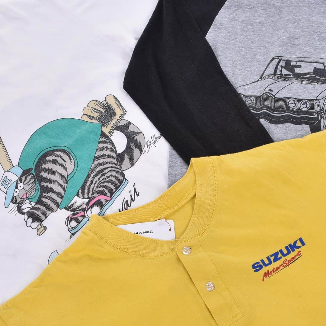 のインスタグラム：「Buyer’s Special Choice Vol.1  Vintage Tee’s $19-$29  Vintage collection handpicked in  Japan is heading to Melrose Ave! Vintage Pop-up at Melrose location 7/1 -7/31 ✖️✖️✖️✖️✖️✖️✖️✖️✖️✖️✖️✖️✖️✖️✖️✖️✖️ #2ndstreet #2ndstreetusa #2ndstreetvintage #vintage #crazyshirts #suzuki #motorcycle #90s #vintagetee #セカンドストリート #secondhand #buyandsell #japanesestyle #fashion #popup  #spring #deals #buyerschoices」