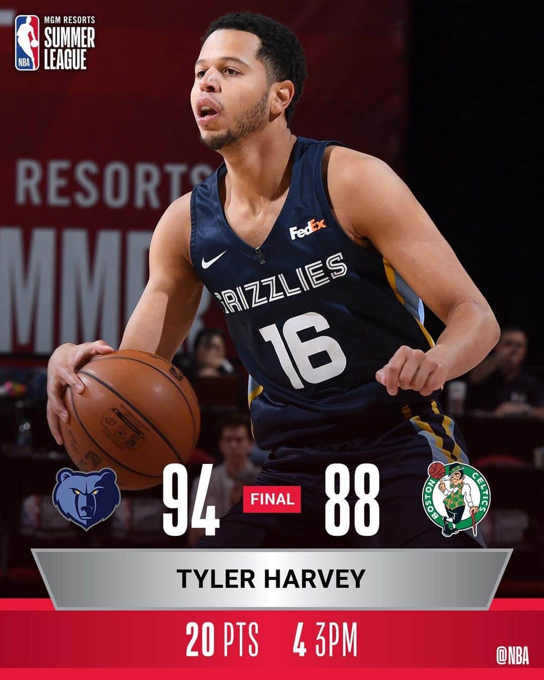 NBAさんのインスタグラム写真 - (NBAInstagram)「The @brooklynnets @pelicansnba @memgrizz & @timberwolves each win & advance in the @nbasummerleague playoffs!」7月14日 13時23分 - nba