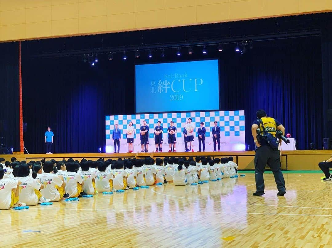 中川聴乃さんのインスタグラム写真 - (中川聴乃Instagram)「softbank東北絆CUP2019🏀 子供達の未来の為に✨ ・ ・ #bleague  #bhope  #softbank #basketball  #東北 #陸前高田市」7月14日 15時04分 - nakagawaakino24