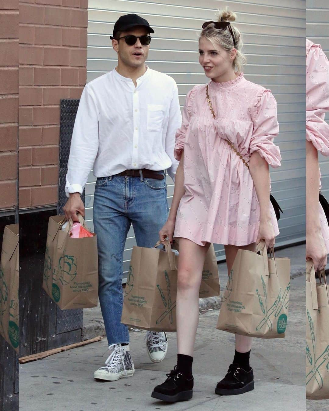 Just Jaredさんのインスタグラム写真 - (Just JaredInstagram)「@ramimalek keeps close to girlfriend @lucyboynton1 as they step out to do some grocery shopping! #RamiMalek #LucyBoynton Photos: Backgrid」7月14日 15時11分 - justjared