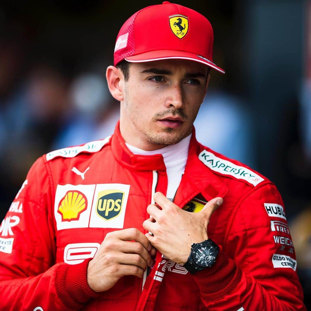 ウブロさんのインスタグラム写真 - (ウブロInstagram)「Congrats @charles_leclerc on your P3 at the #BritishGP. @scuderiaferrari #Charles13 #CharlesLeclerc #HublotFerrari #BigBangMeca10」7月15日 2時40分 - hublot