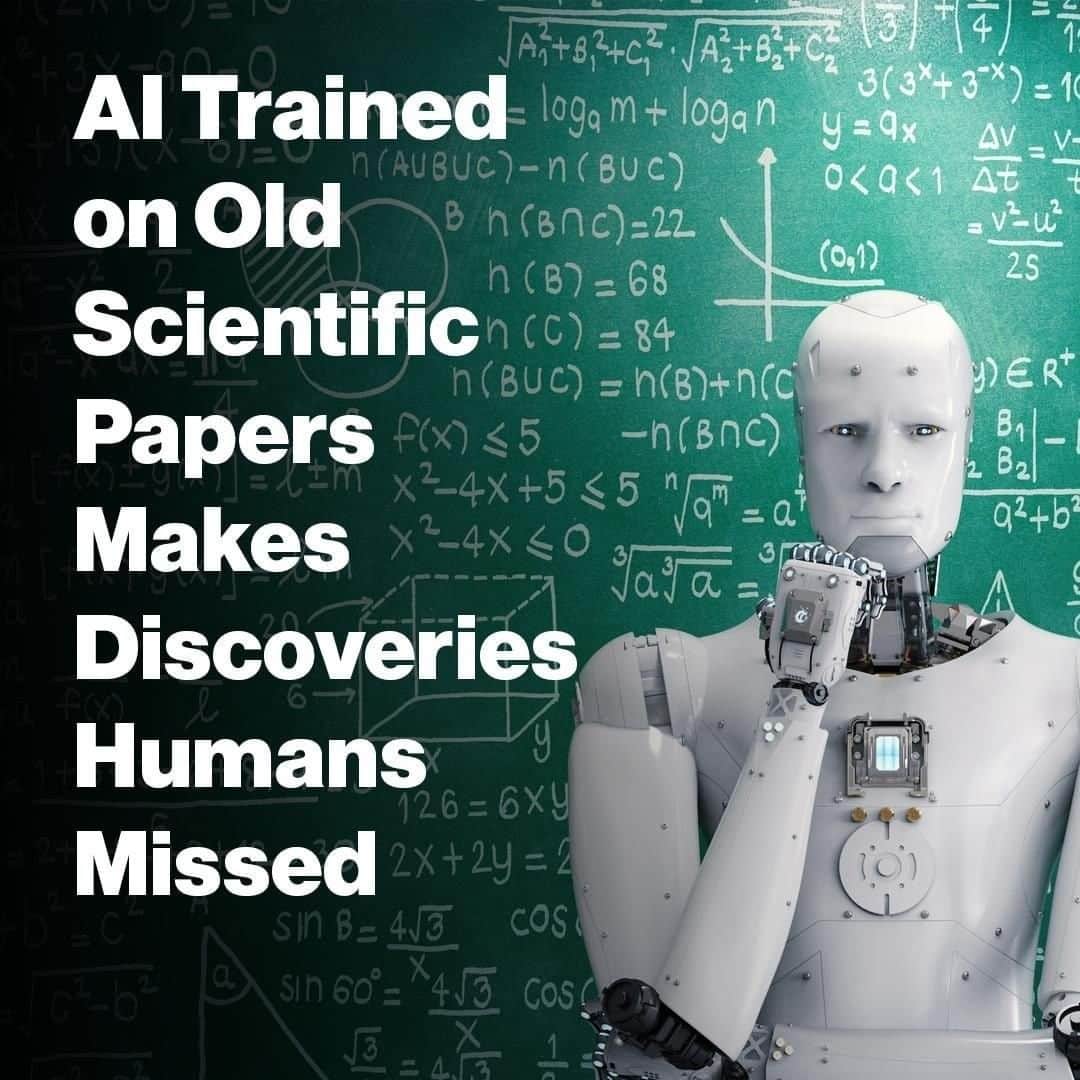 VICEさんのインスタグラム写真 - (VICEInstagram)「Scientists used machine learning to reveal new scientific knowledge hidden in old research papers. 🤖📑 Link in bio.」7月15日 2時00分 - vice