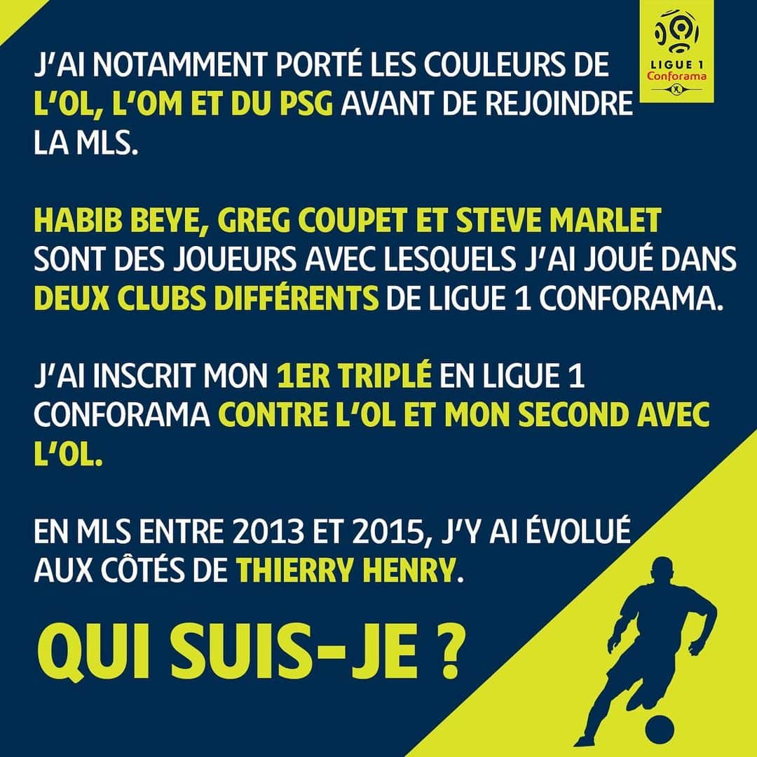 リーグ・アンさんのインスタグラム写真 - (リーグ・アンInstagram)「369 matchs de @Ligue1Conforama avant de découvrir la @mls avec les @newyorkredbulls 🇫🇷🇺🇸 Quel est cet ancien international bien connu de notre championnat, mais aussi Outre-Atlantique ? ⤵  #EALigue1Games #Ligue1Legends #mls #ligue1conforama #quiz #devinette」7月14日 18時07分 - ligue1ubereats