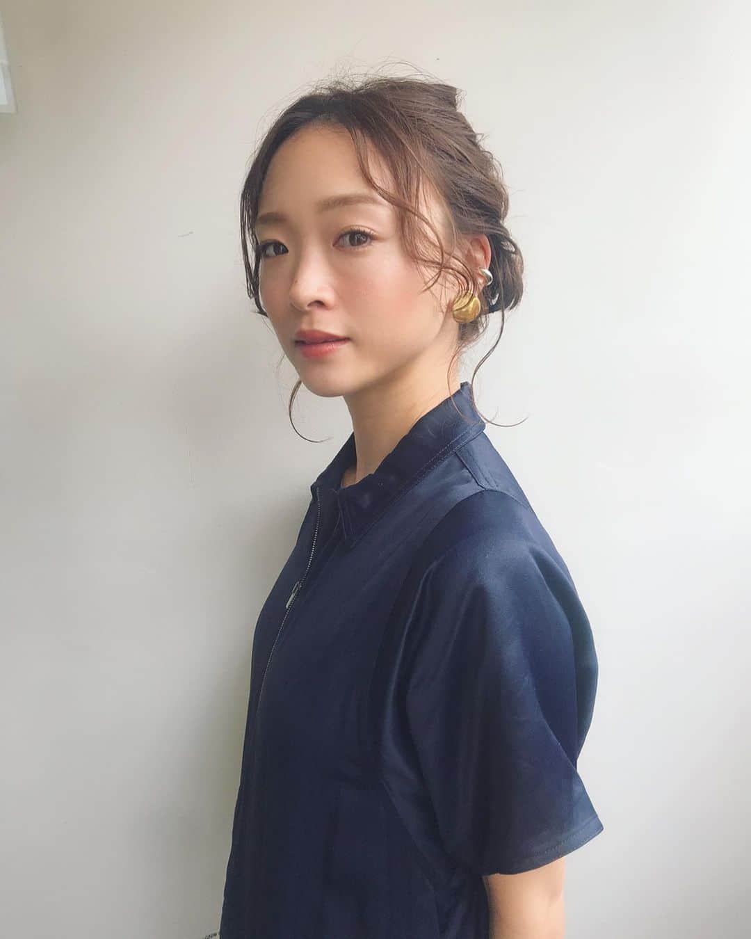 野尻美穂のインスタグラム：「アレンジはヨネヘアー💆‍♀️ いつもありがとう😚❤️❤️❤️ #yonehair #hairarrange  @kaori_yonezawa」