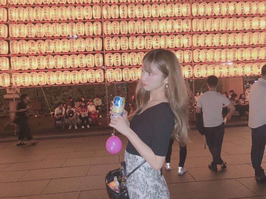 のインスタグラム：「今年初めてのお祭り🐻⛩💕」