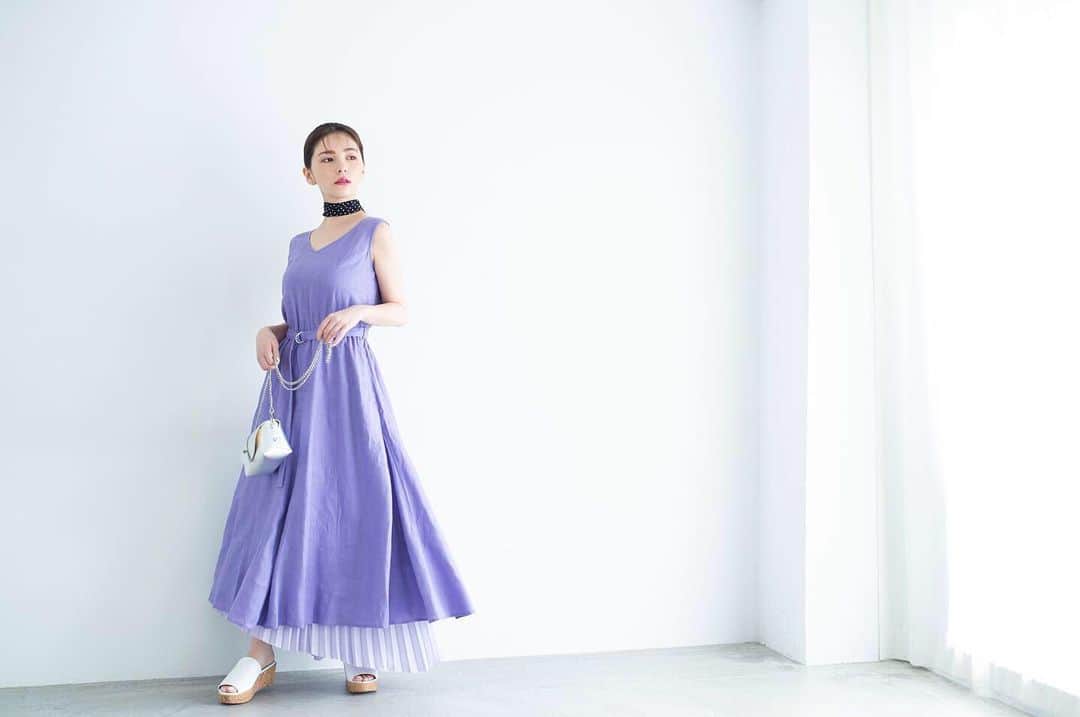のインスタグラム：「ルミネ新宿公式インスタグラムを ｢フォロー｣&｢いいね｣で、スタイリスト小山田早織さんが選んだコーディネートが当たります ♡ わたしのお気に入りはこれ💜💜💜 みんなチェックしてね 🤳🏼 詳しくはこちら @lumine_shinjuku 👈🏻 ♡  #ルミネ新宿  #プレゼントキャンペーン」