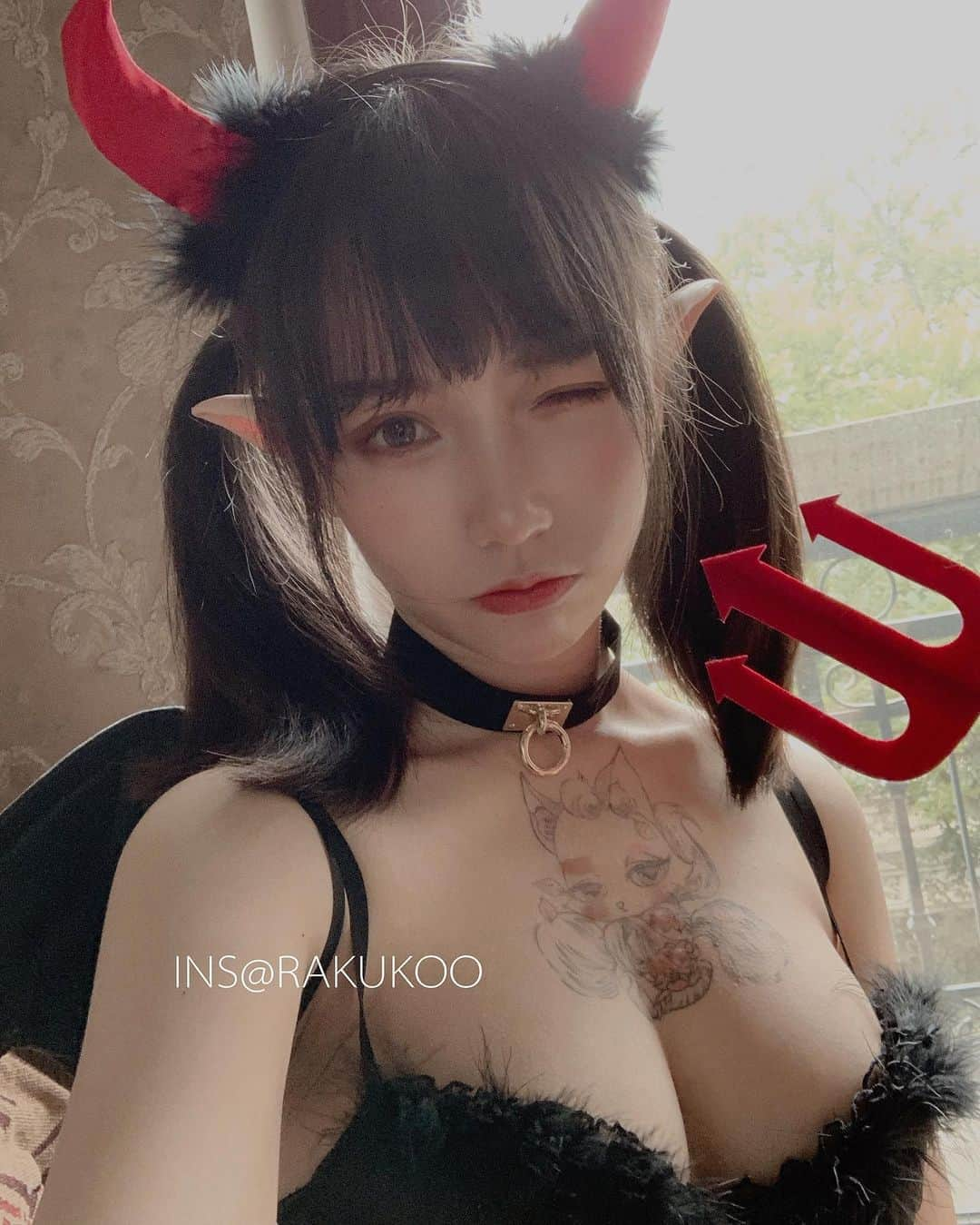 犬神洛洛子さんのインスタグラム写真 - (犬神洛洛子Instagram)「Devil降临👿👿👿」7月14日 21時51分 - rakukoo