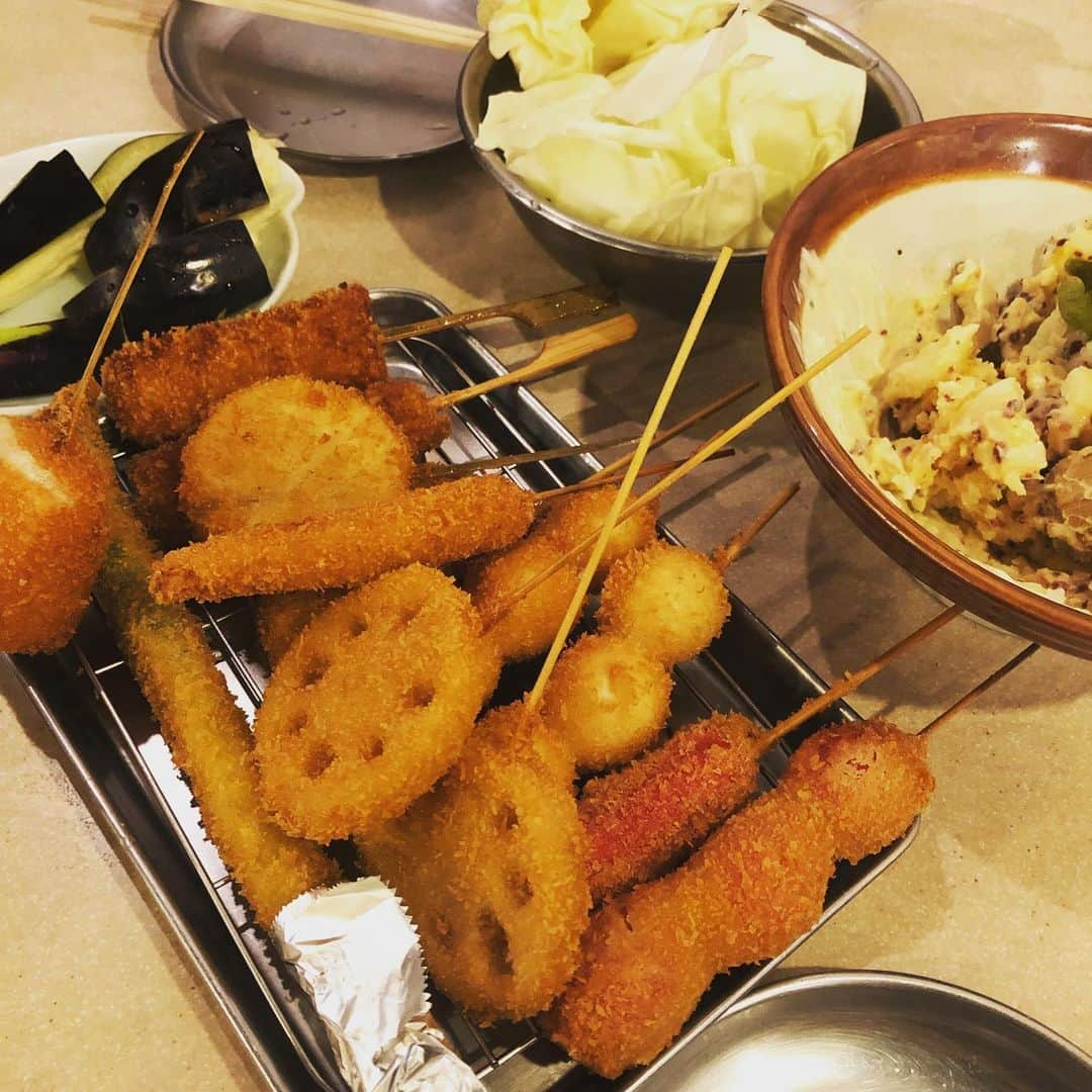 千秋さんのインスタグラム写真 - (千秋Instagram)「やったー、今日は串カツ田中🍢🍡🍭 #串カツ田中 #チェーン店大好き」7月14日 22時29分 - chiaki77777