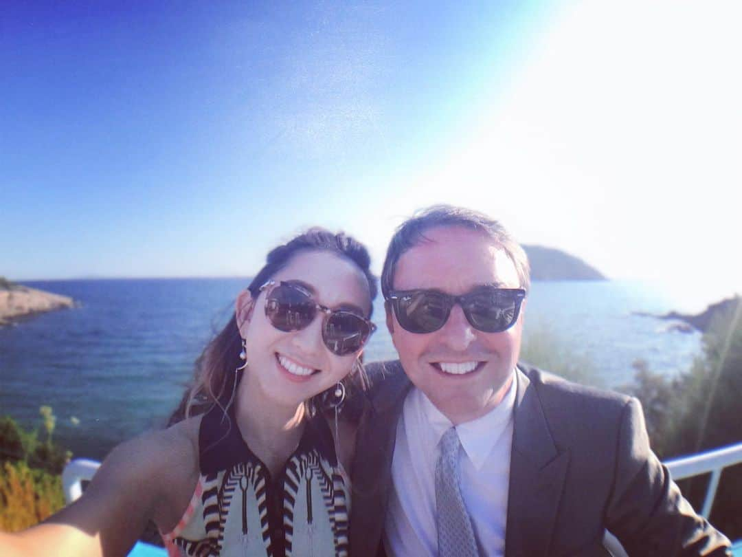 Rie fuさんのインスタグラム写真 - (Rie fuInstagram)「Beautiful wedding by the Aegean Sea 🇬🇷💍🏖#Greece #wedding #love」7月14日 22時49分 - riefuofficial