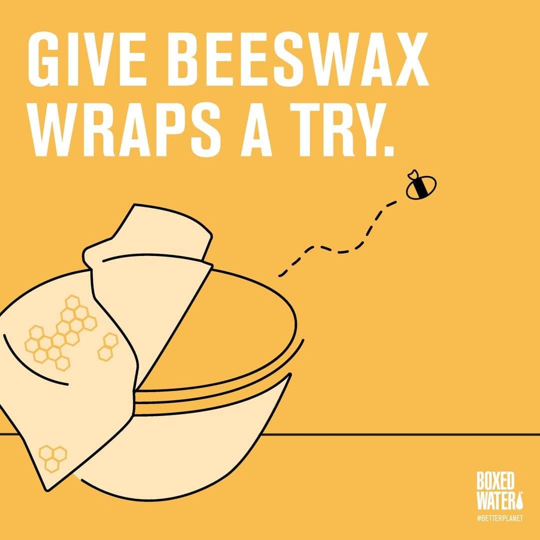 BoxedWaterさんのインスタグラム写真 - (BoxedWaterInstagram)「A #sustainable way to store food + a fun activity for fending off those #SundayScaries. Win-win. Ditch the plastic wrap and make beeswax wraps at home! 🐝  #BoxedWater #BoxedWaterIsBetter #BetterPlanet #DIY #Crafts #KidsActivities #Green #Renewable #NoPlasticPledge #Ecofriendly」7月15日 0時01分 - boxedwater