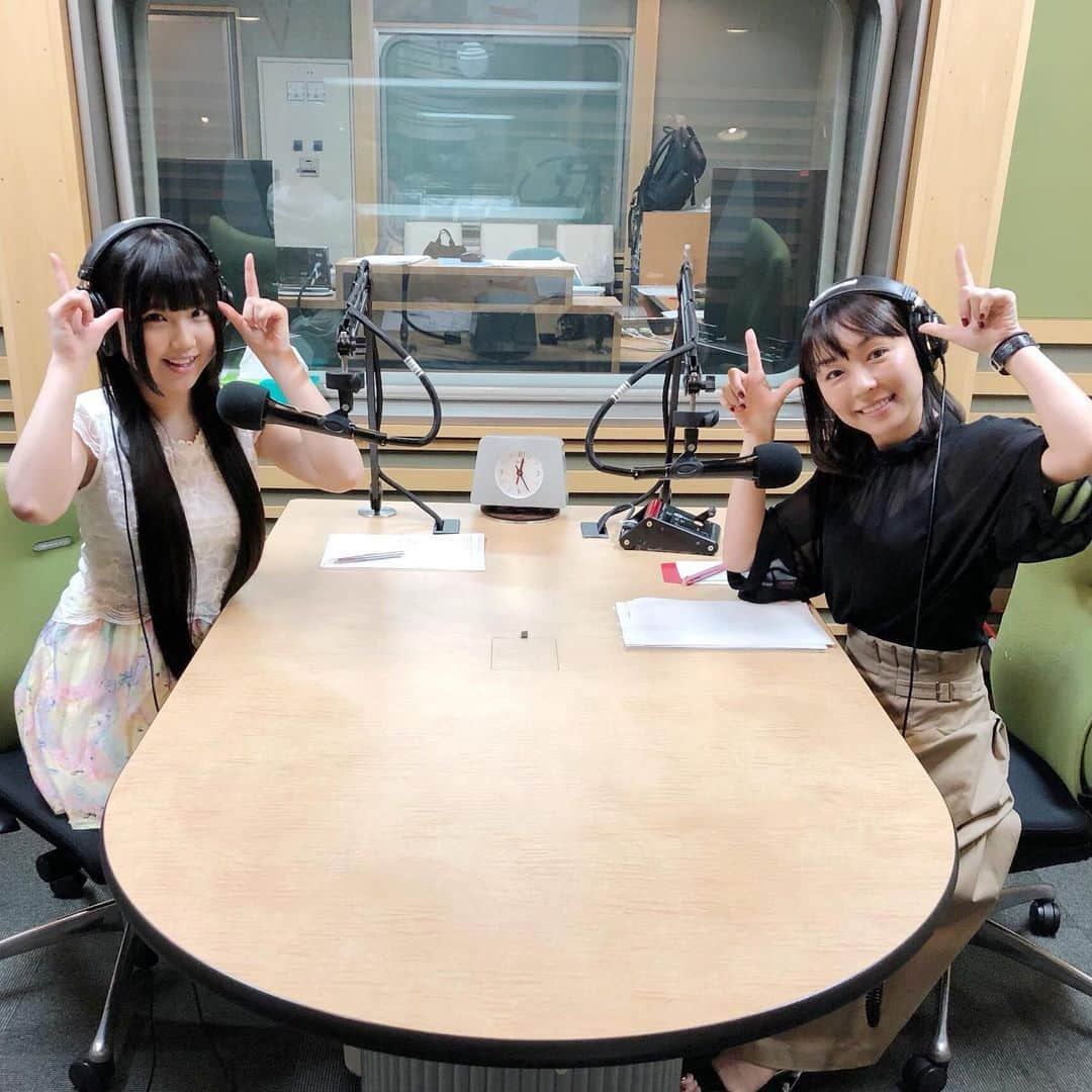 宮川美保のインスタグラム：「アットFM「もっと！わたしのすきなこと。」 今週はSKE48の北川愛乃ちゃん、よこにゃんが来てくれました♡ radikoでも1週間聴けますし！！ #わたすき #北川愛乃 #SKE48 #アットFM」