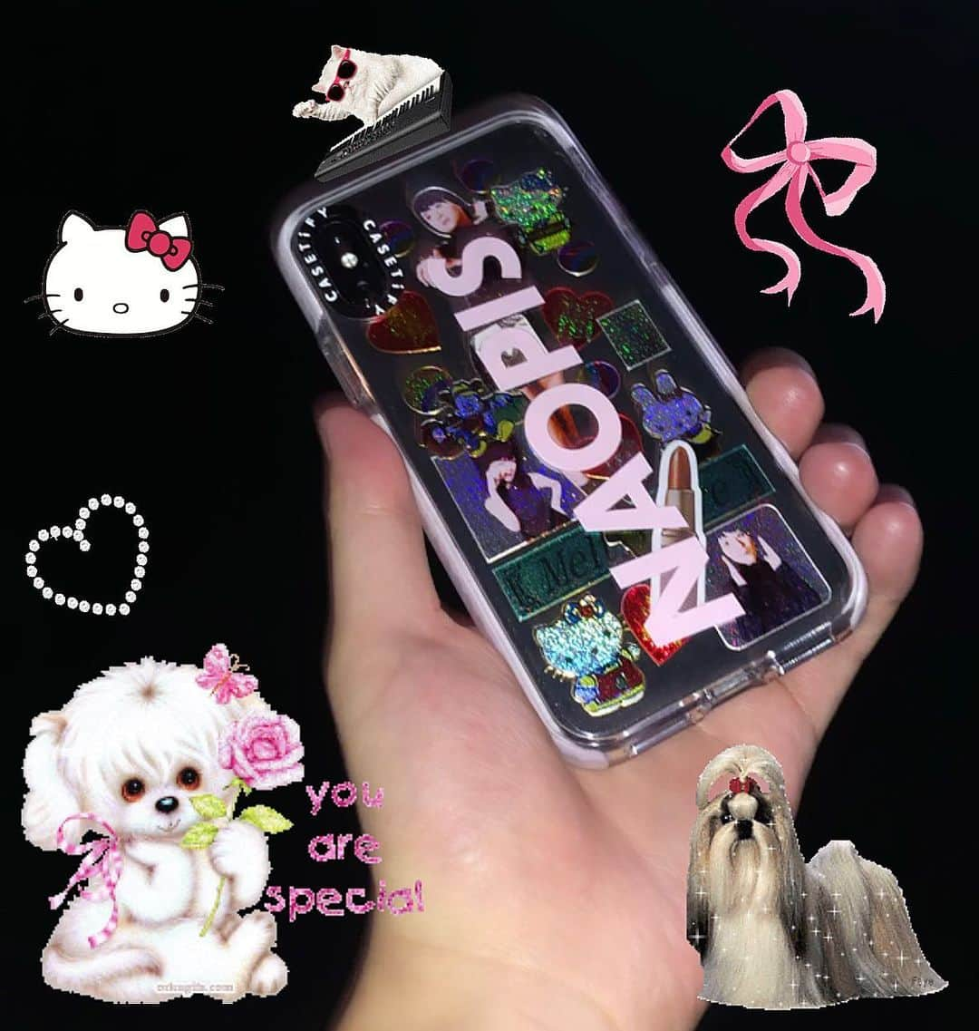 NAOPISさんのインスタグラム写真 - (NAOPISInstagram)「みてみて！めちゃかわいくない？！ 名前いれた🥰  @CASETiFY @CASETiFY_jp #CASETiFY  #StateYourCase  #インパクトケース」7月15日 0時05分 - naopisgram