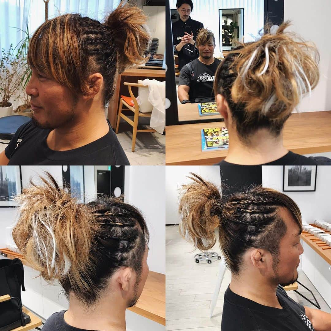 棚橋弘至さんのインスタグラム写真 - (棚橋弘至Instagram)「今日の #髪型。 #hairset #逸嬢」7月15日 0時09分 - hiroshi_tanahashi