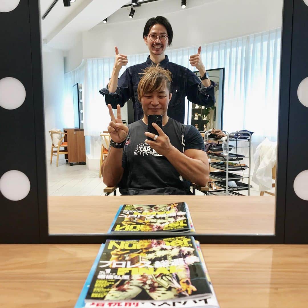 棚橋弘至さんのインスタグラム写真 - (棚橋弘至Instagram)「今日の #髪型。 #hairset #逸嬢」7月15日 0時09分 - hiroshi_tanahashi