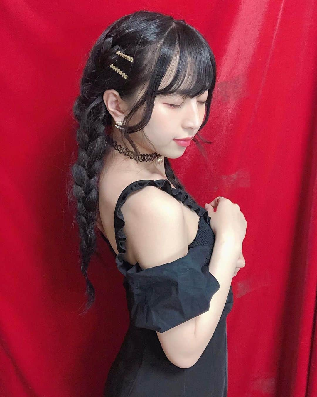 竹内星菜さんのインスタグラム写真 - (竹内星菜Instagram)「今日のお洋服...❤️ . . タイトなデザインで可愛いでしょ . . #コーデ #三つ編み #編み込み #EATME #竹内星菜 #ゼロイチ #ゼロイチファミリア #fashion #ファッション #today」7月15日 0時19分 - seina0227