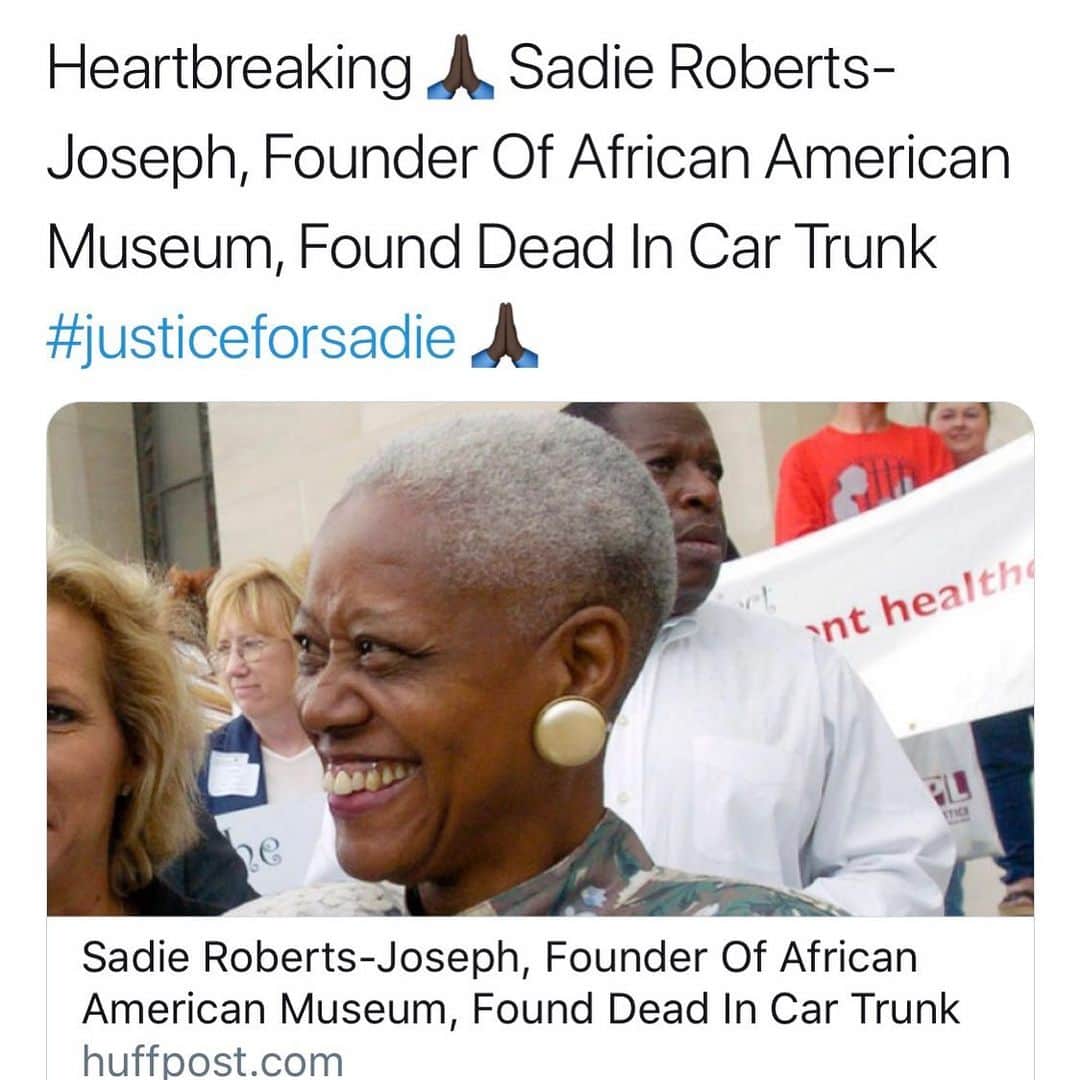 MCハマーのインスタグラム：「Blessed Sunday Morning  to you all. I'm overwhelmed with this here ... 75 year old #Activist and #Advocate for the #COMMUNITY !!!! A LIFE of giving,sharing and loving her folks. Found in a trunk ????? (The dishonor and disrespect cuts deep) My sincere condolences to Mrs. Sadie's Family,Friends and Loved ones and her community at large. This ain't acceptable. 🙏🏿 All I initially ask is that you speak for her on all your platforms... a simple #JusticeForSadie Thank You 🙏🏿」