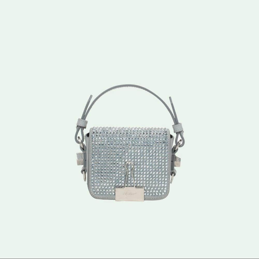 OFF-WHITE C/O VIRGIL ABLOHさんのインスタグラム写真 - (OFF-WHITE C/O VIRGIL ABLOHInstagram)「fw19 women's Off-White™ baby binder clip bag in silver and crystals. available online」7月15日 1時02分 - off____white
