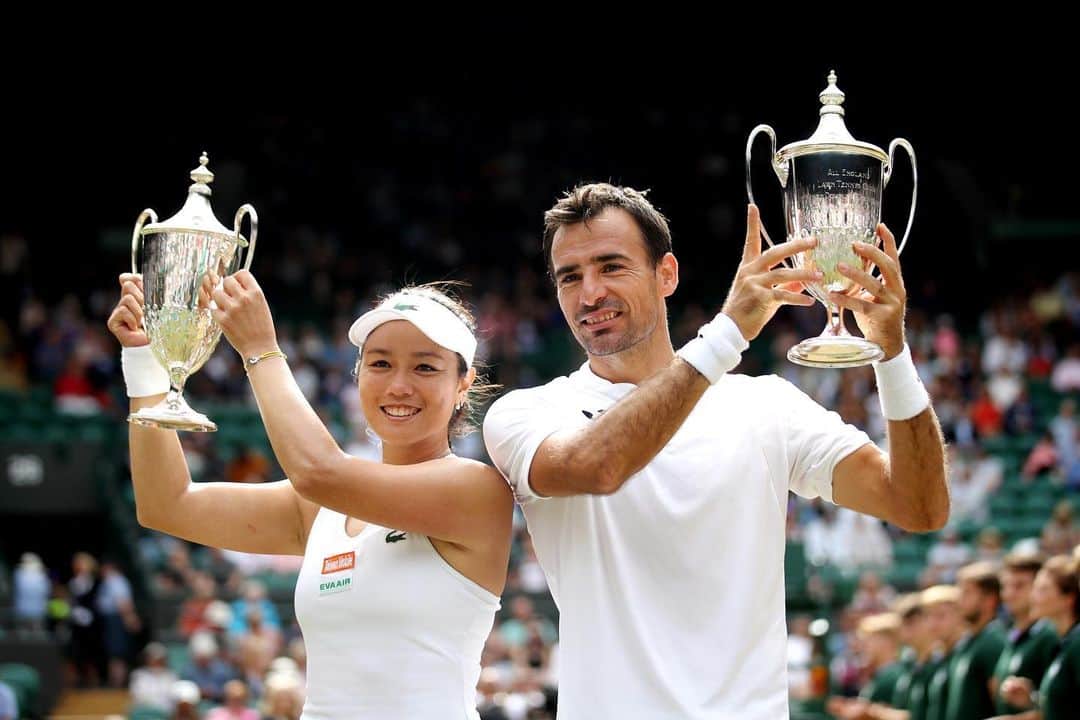 WTA（女子テニス協会）さんのインスタグラム写真 - (WTA（女子テニス協会）Instagram)「Congrats on the mixed doubles title @latishayjchan @ivan_dodig 🏆👏🏆 #Wimbledon」7月15日 2時59分 - wta