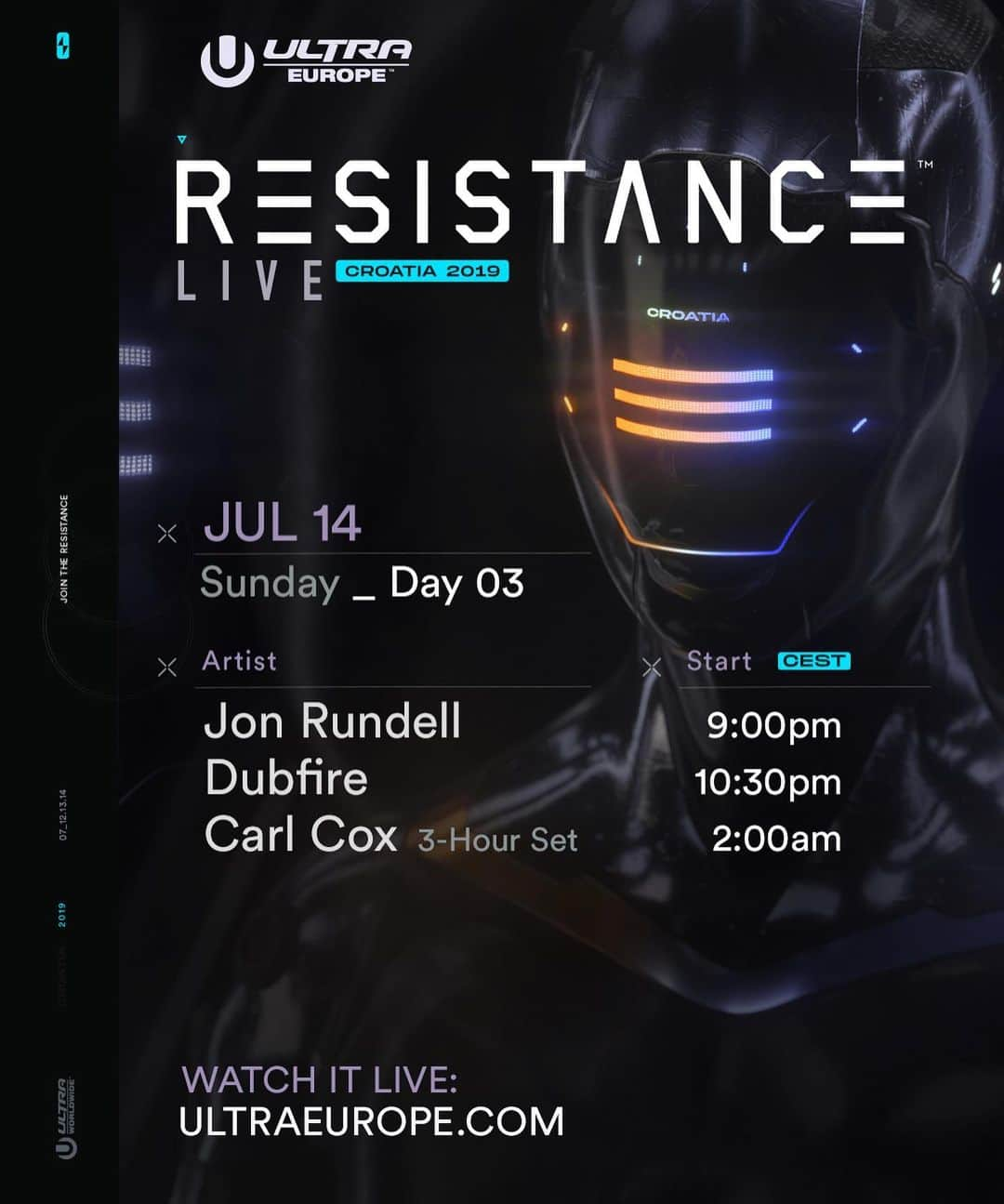 Ultra Music Festivalさんのインスタグラム写真 - (Ultra Music FestivalInstagram)「Join us for the final day of @UltraEurope 2019 on #ULTRALIVE!  Tune in all night to catch the madness from the Main Stage and @Resistance Stage!  ULTRA LIVE broadcast begins at 6pm EST and RESISTANCE LIVE at 3pm EST only at UltraEurope.com」7月15日 3時09分 - ultra