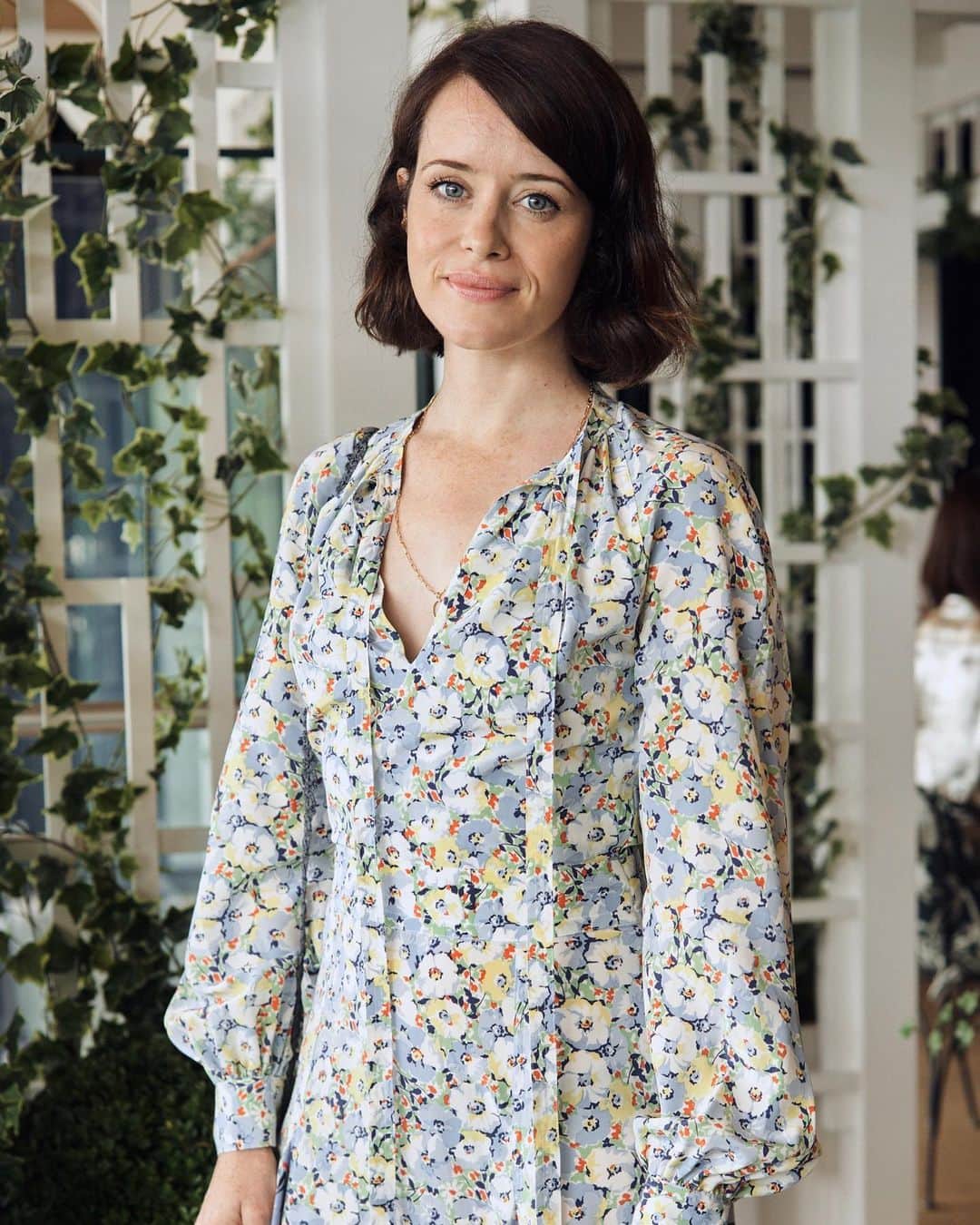 Polo Ralph Laurenさんのインスタグラム写真 - (Polo Ralph LaurenInstagram)「Actress #ClaireFoy makes her entrance to #Wimbledon in romantic florals by Polo Ralph Lauren.  #PoloRLStyle #PoloRalphLauren」7月15日 3時30分 - poloralphlauren