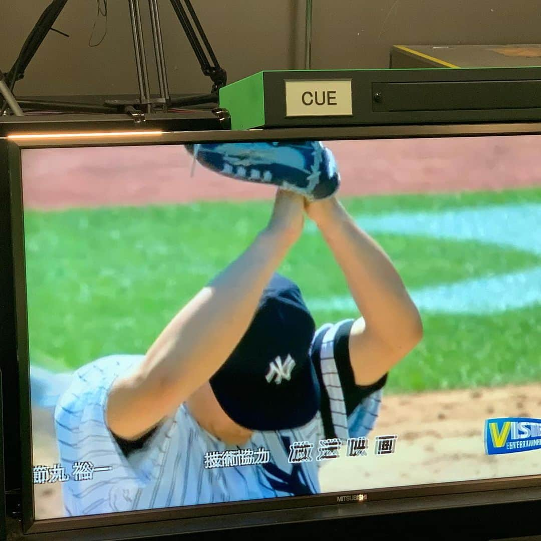 多村仁志さんのインスタグラム写真 - (多村仁志Instagram)「⚾️ 午前2:00～JSPORTS2より実況:節丸アナと解説:薮田さんと田中将大投手登板ゲーム「NYY × TRO」を解説致しました🎙 ・ ヤンキースの帽子と見せかけてスルタネスの帽子😆」7月15日 5時35分 - hit_tamu