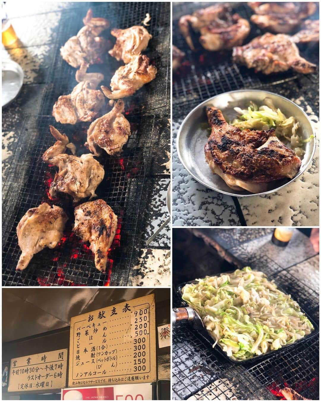 秋山具義さんのインスタグラム写真 - (秋山具義Instagram)「【2019年焼鳥24軒目『東千歳バーベキュー』Jul.15】﻿﻿﻿﻿﻿﻿﻿﻿﻿﻿ ﻿﻿﻿ ﻿ いろんな人に勧められていて、めっちゃ来たかった千歳市『東千歳バーベキュー』。﻿ バーベキューと言っても、鶏肉だけ！﻿ 塩胡椒たっぷりで焼いて、めちゃくちゃ美味しい！！！﻿ これも焼鳥というジャンルに入れてしまう。﻿ ﻿ 野菜炒めが、ラーメン二郎のヤサイっぽくて、これまた美味しかった！！！﻿ ﻿ #東千歳バーベキュー #具義焼鳥2019 #めざせ焼鳥50回2019年」7月15日 12時10分 - gugitter