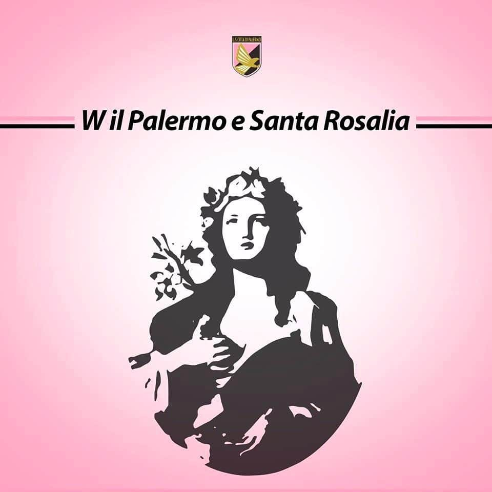 USチッタ・ディ・パレルモのインスタグラム：「W il Palermo e Santa Rosalia!」