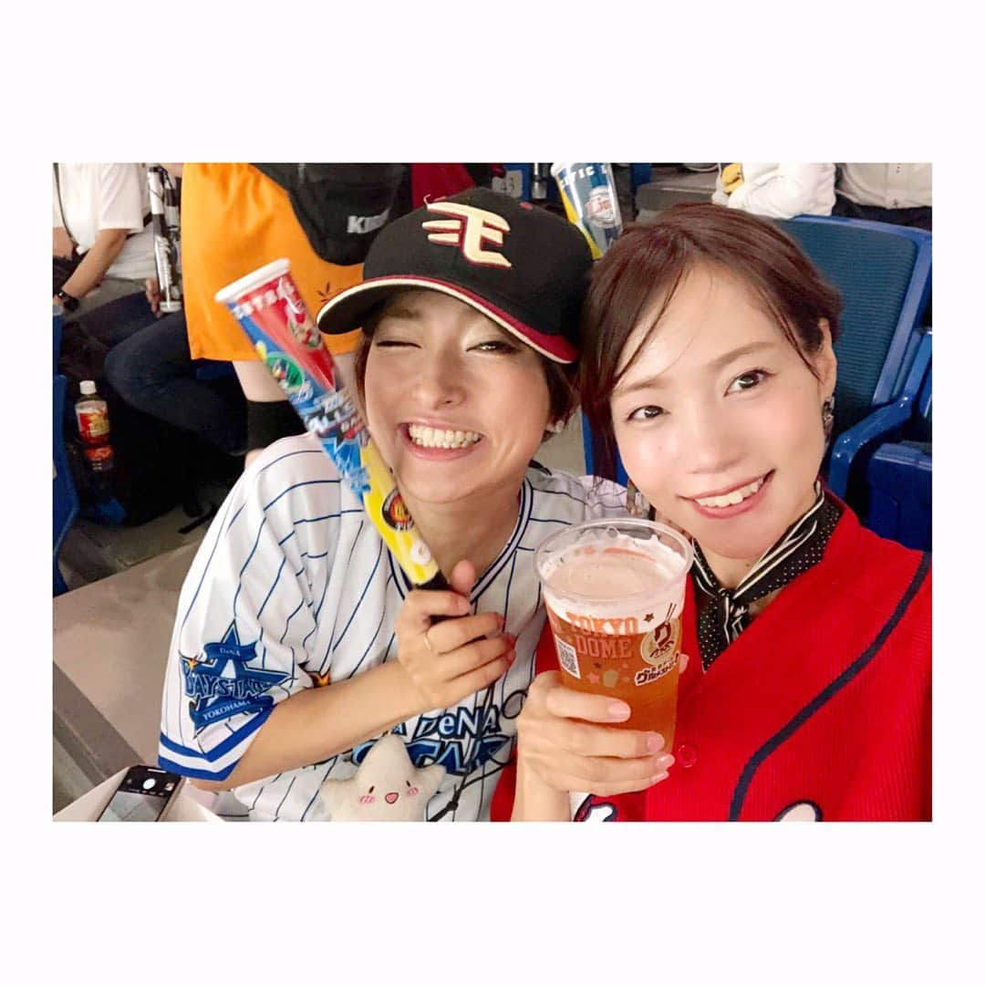 杜野まこさんのインスタグラム写真 - (杜野まこInstagram)「#マイナビオールスターゲーム2019 #npb #プロ野球 #球宴 #東京ドーム #超楽しかった 😆 #古田ちさこ ちゃんと一緒に☆ #どすこい 出来た。 #応援歌メドレー #12球団集合 #クラッチ #スターマン #夢の対決 #丸 選手 からの #鈴木誠也 選手 #今永 投手からの #山口俊 投手への継投 #山崎康晃 投手 #初の牽制球 #辻 監督から #浅村 選手へのコメント #みんな楽しそう #終始笑顔  #森友哉 選手 #2年連続MVP #全ては原口選手のホームラン ⚾️✨」7月15日 7時17分 - makomorino