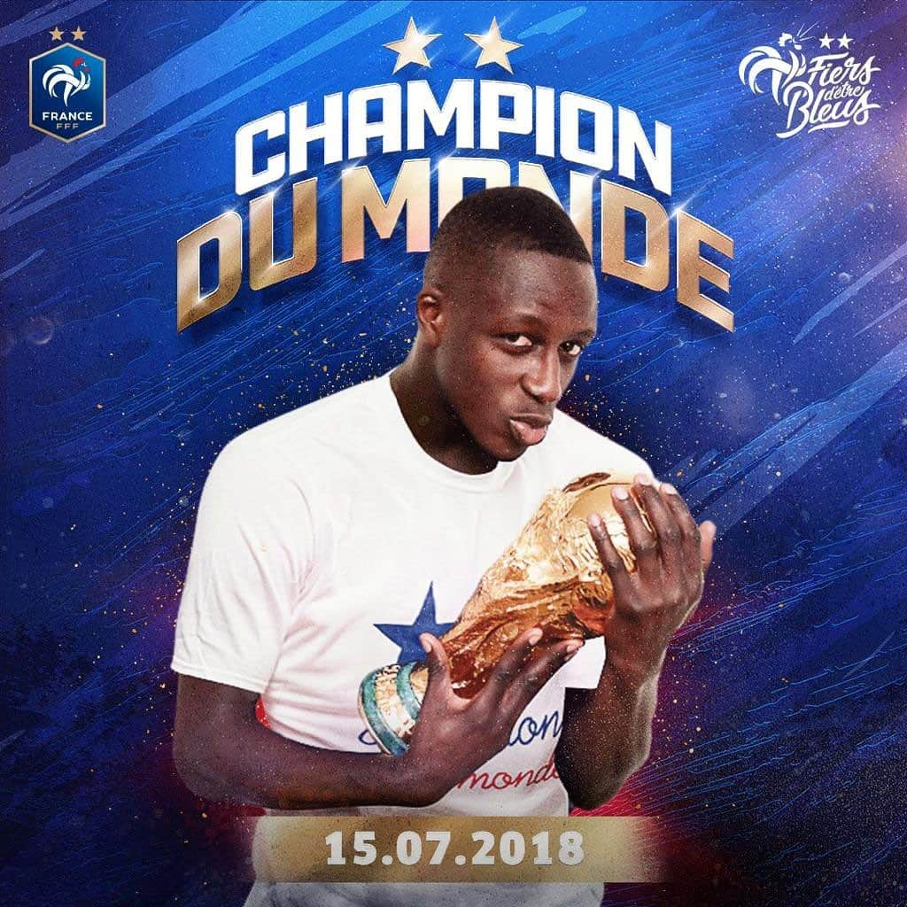 バンジャマン・メンディさんのインスタグラム写真 - (バンジャマン・メンディInstagram)「🏆🥇🇫🇷 @equipedefrance」7月15日 7時31分 - benmendy23