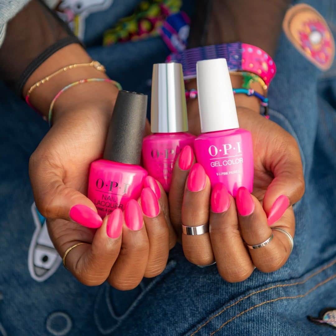 OPIさんのインスタグラム写真 - (OPIInstagram)「What's your favorite way to wear #VIPinkPasses 🎟 from the #OPINeons collection? Try #OPINailLacquer for a quick color update 💅, #OPIInfiniteShine for week-long luster ✨, and #OPIGelColor for zero dry time that lasts up to ✌️weeks! #ColorIsTheAnswer #OPIObsessed⁠ ⁠ #NeonNails #BrightNails #SummerNails #PinkNails #Sunday #NailPolish #」7月15日 9時00分 - opi