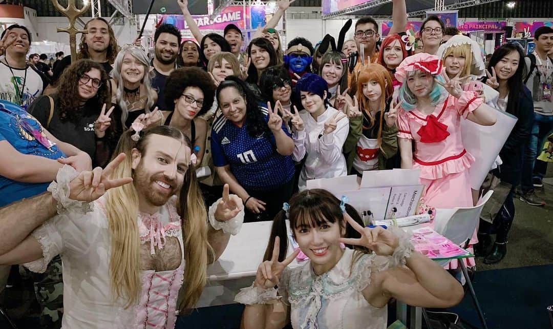 レディビアードさんのインスタグラム写真 - (レディビアードInstagram)「São Paulo...muito obrigado💕💕 You guys are amazing! We can’t wait to be back✨✨ #Ladybeard #dllolita #animefriends2019」7月15日 9時58分 - ladybeard_japan