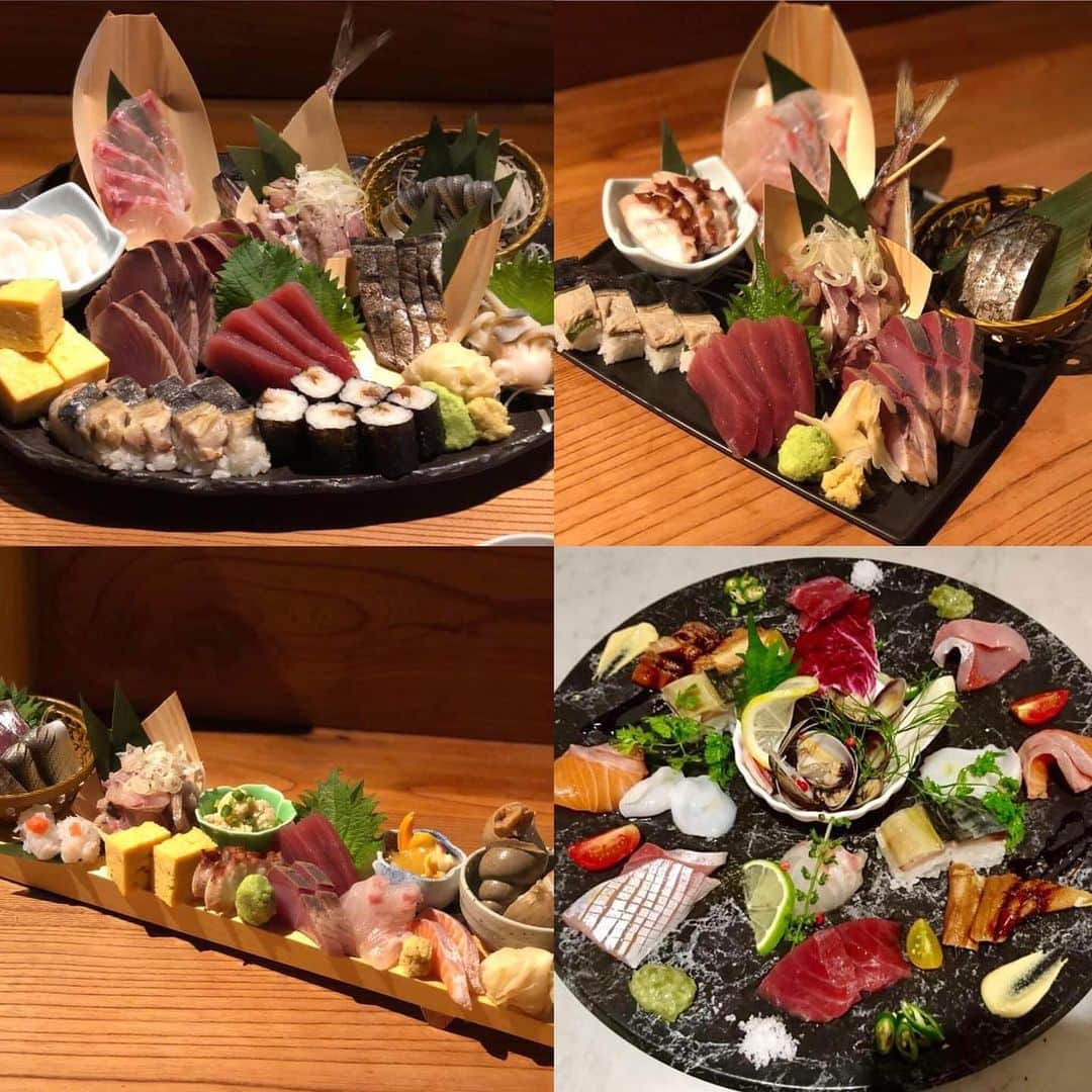のインスタグラム：「本日、日曜月曜サービスにつき刺し盛り・カルパッチョ半額です！ 6点盛り¥1980→¥990(税抜) 3点盛り¥1280→¥640(税抜) 玉手箱¥1580→¥790(税抜) カルパッチョ¥980→¥490(税抜) #魚金#UOKIN#刺し盛り#カルパッチョ#半額#新橋#五反田#渋谷#新宿#池袋#秋葉原#神田#浜松町#田町#目黒#恵比寿#高田馬場#吉祥寺#神楽坂#飯田橋#市ヶ谷#神保町#六本木#赤坂見附#京橋#銀座#有楽町」
