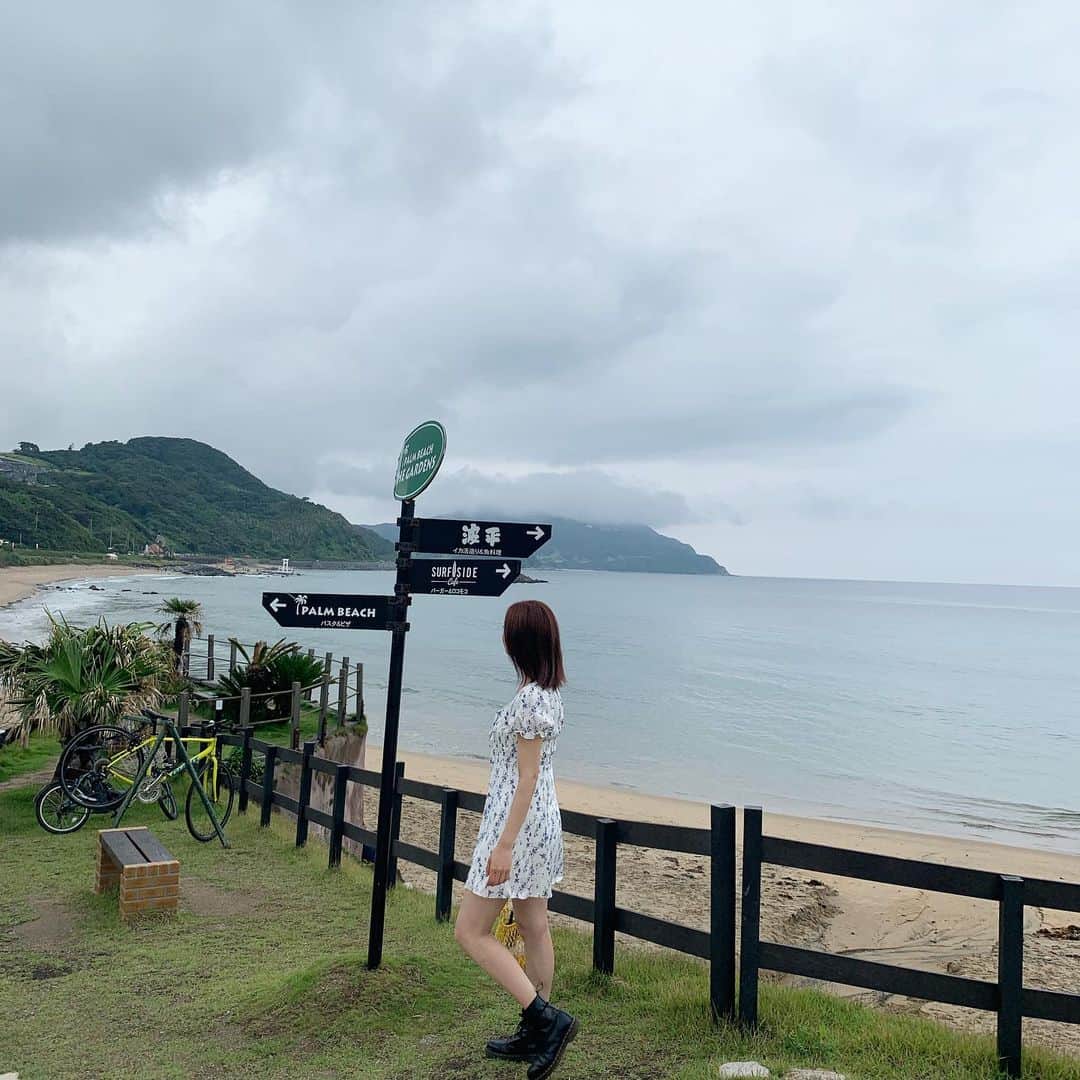 新原愛加のインスタグラム：「. 晴れてたらもっと綺麗だったんだろうなぁ☁️」