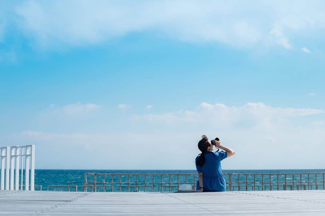 むぎさんのインスタグラム写真 - (むぎInstagram)「#海の日 #sky #blue #lebeccaboutique」7月15日 17時44分 - mugiusagi