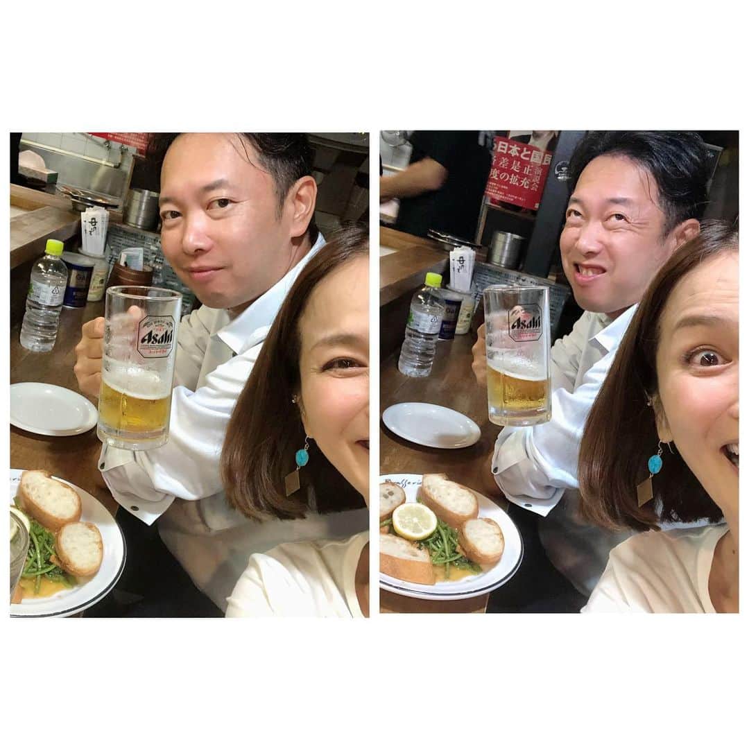倉本康子さんのインスタグラム写真 - (倉本康子Instagram)「🌟 昨日までの3日間は広島で 父方母方のお墓詣り。 数十人の親戚にも会えたし 嬉しい出会いもあったり 大充実の日々でした。 1枚目は従兄弟の健ちゃんとハシゴ飲みの「中ちゃん」で、お約束の変顔😆 2枚目は父と叔父、母と伯母の2ショットと母方親族との画像。 会えた全員での記念撮影はできなかったけど幸せな時間でした。 広島〜西条〜黒瀬〜呉〜広〜川尻🚗 毎日動き回って大充実！ #本籍広島 #東京生まれ #倉本康子 #迷走亭チョルチョル と命名されました #酒場モデル #中ちゃん #うにほうれん  機内の読書は #Number」7月15日 18時21分 - yasuko_kuramoto_yakko