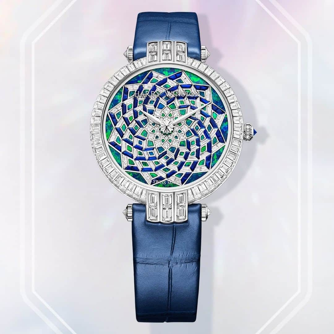 ハリー・ウィンストンさんのインスタグラム写真 - (ハリー・ウィンストンInstagram)「Spellbinding sparkle. Can you resist the hypnotizing charm of the Premier Hypnotic Opal Mosaic Automatic 36mm #timepiece? #HarryWinston」7月15日 19時30分 - harrywinston