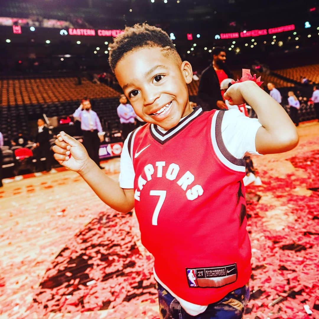 カイル・ロウリーのインスタグラム：「Kameron King Lowry Happy Birthday !!! You gotta slow down I can’t believe you’re 4 wow!!! The world only gets better when you smile like this!!! This is your day baby boy!! I love you!!」