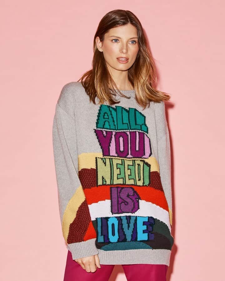 Saks Fifth Avenueのインスタグラム：「JUST IN: All you need is love and @stellamccartney. Daughter of #TheBeatles @paulmccartney, Stella celebrates her dad and his iconic band in her latest collection. Head to link in our bio to shop now. #SaksStyle」