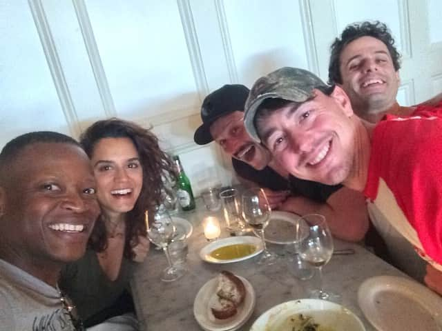 ラリー・ギリアード・Jrさんのインスタグラム写真 - (ラリー・ギリアード・JrInstagram)「Chillin’ at Romans in Brooklyn with my Deucebag homies!!! ❤️ @romansnyc @dssauli @sepidehmoafi @christopherjamescoy #thedeuce #thedeucehbo #hbo #brooklyn #nyc #deucebags #2019」7月15日 22時31分 - thereallgjr