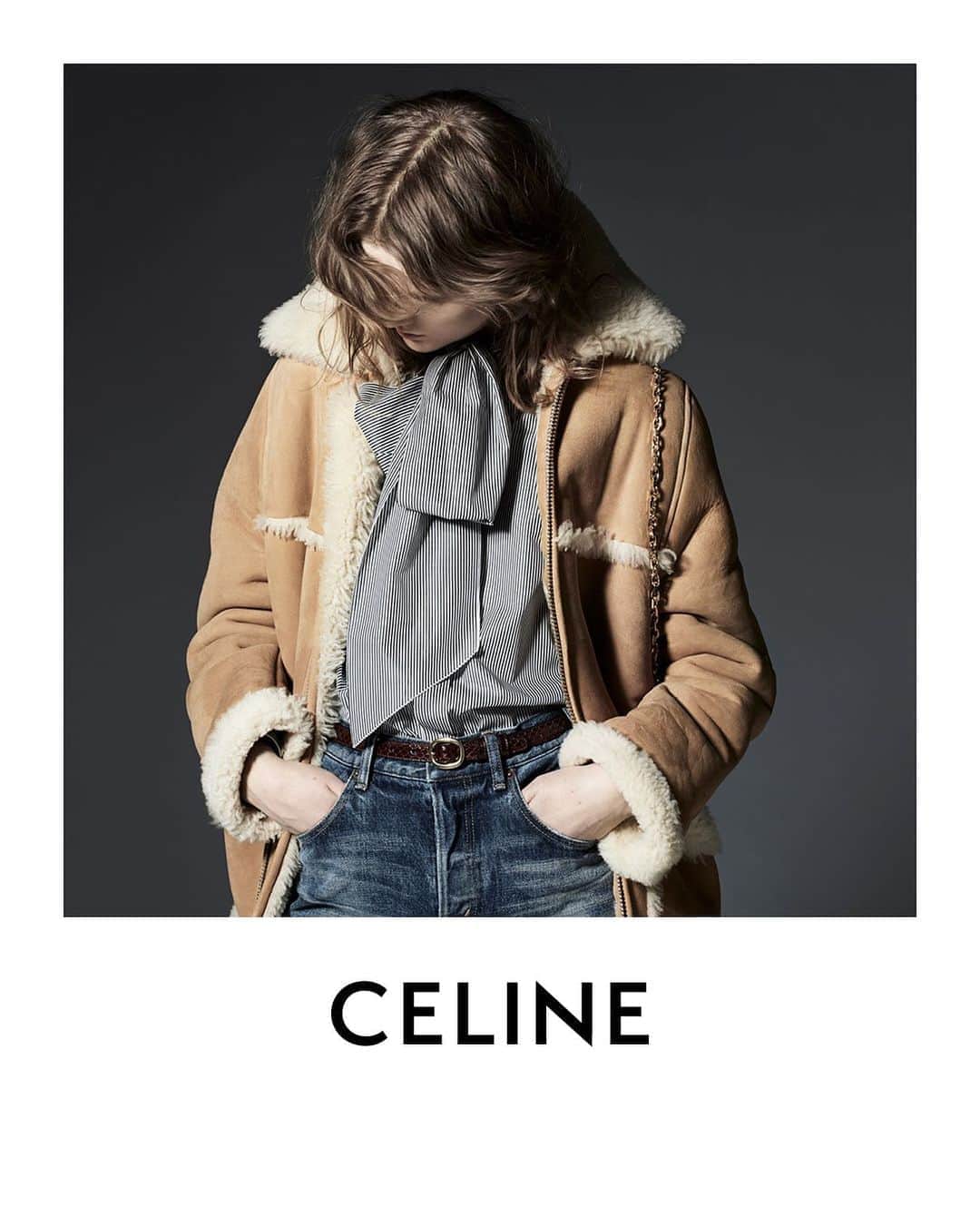 Celineさんのインスタグラム写真 - (CelineInstagram)「CELINE WINTER 19 PART 1 CELINE SHERLING COAT ⠀⠀⠀⠀⠀⠀⠀ MARLAND PHOTOGRAPHED IN PARIS IN JANUARY 2019 AVAILABLE NOW IN STORE AND CELINE.COM ⠀⠀⠀⠀⠀⠀ #CELINEBYHEDISLIMANE」7月15日 22時57分 - celine