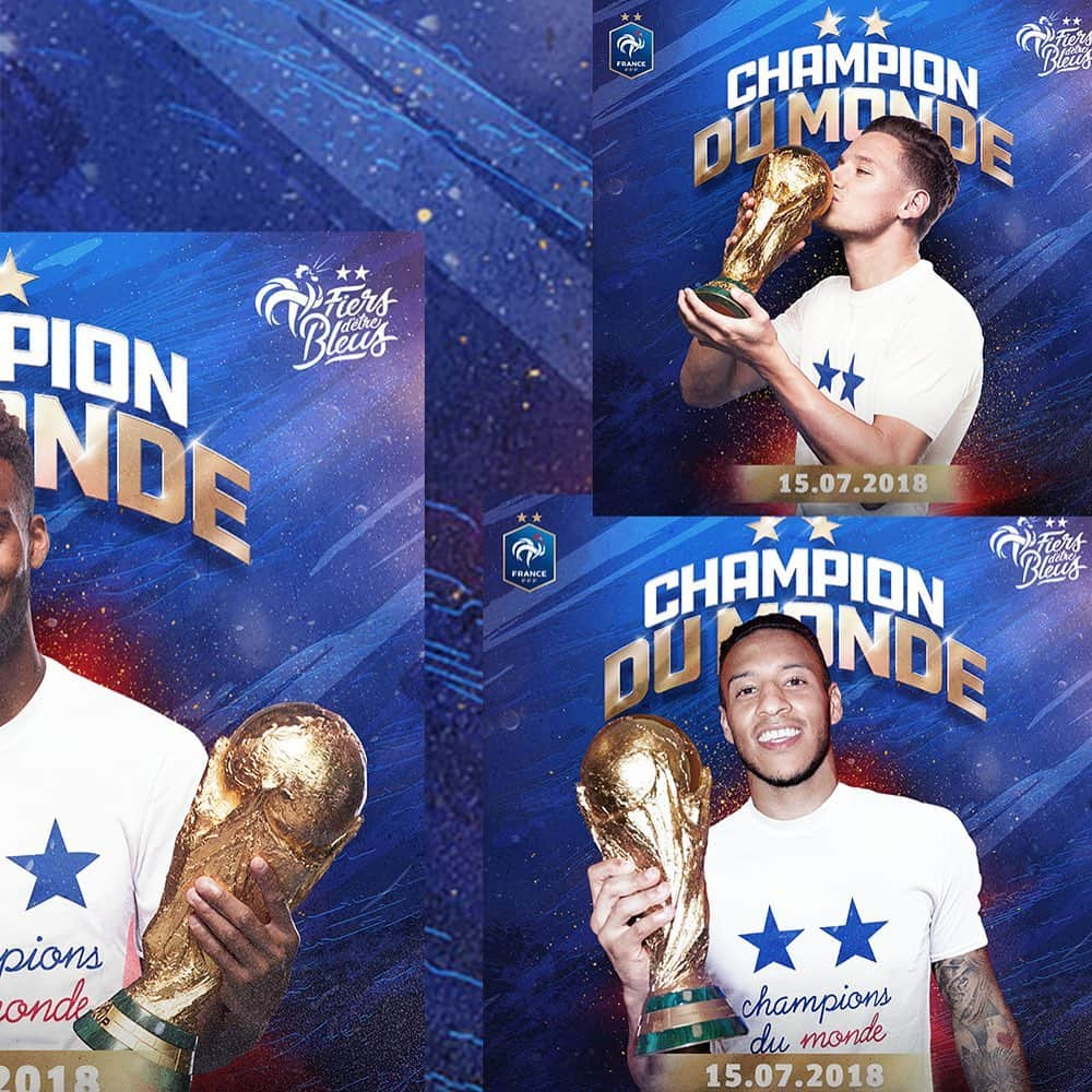 サッカー フランス代表チームさんのインスタグラム写真 - (サッカー フランス代表チームInstagram)「Les Champions du Monde ! 😍 #FiersdetreBleus」7月15日 23時03分 - equipedefrance