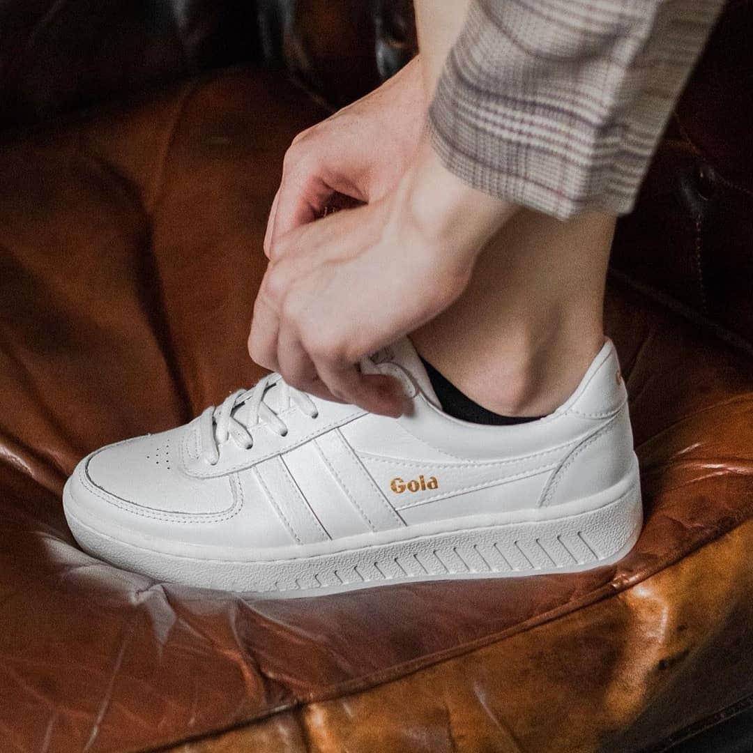 のインスタグラム：「@emilyybecca lookin' fresh in her all white Grandslam trainers #golaclassics #grandslam #allwhite」