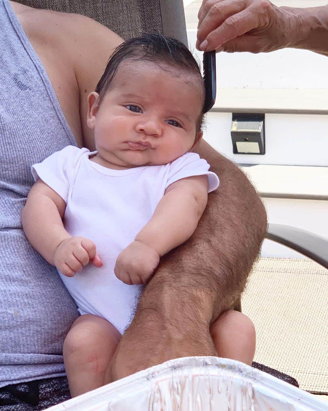 ニコール・ ポリッツィのインスタグラム：「I CANT 😩🥰 #Angelo #MyStud #LittleGinzo」