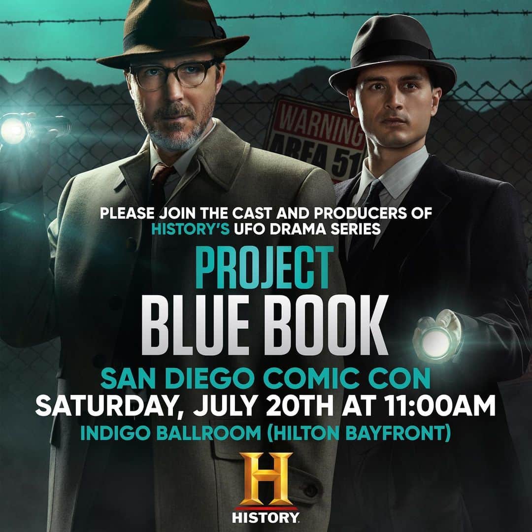 マイケル・マラーキーのインスタグラム：「THIS WEEKEND at #sdcc2019 #ProjectBlueBook is in the Indigo Ballroom at 11am on Saturday, July 20th. Come see us! #bluebooksdcc」