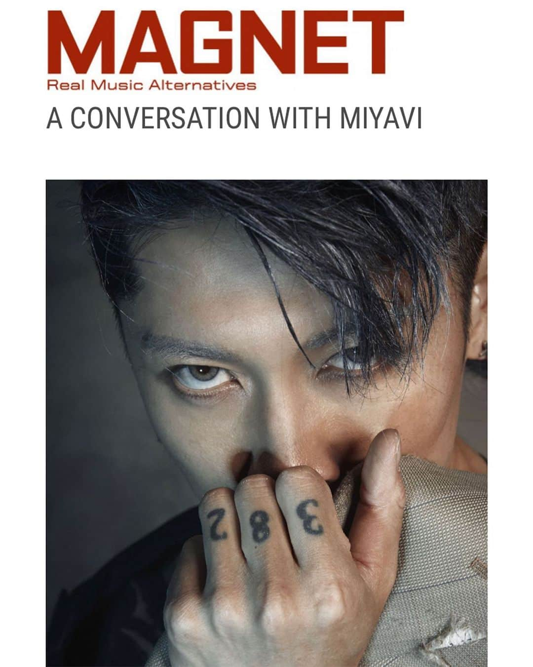 MIYAVI（石原貴雅）さんのインスタグラム写真 - (MIYAVI（石原貴雅）Instagram)「New interview with @miyavi_ishihara in @magnetmagazine. Read full story here: http://magnetmagazine.com/2019/07/15/a-conversation-with-miyavi/」7月16日 3時11分 - miyavi_staff