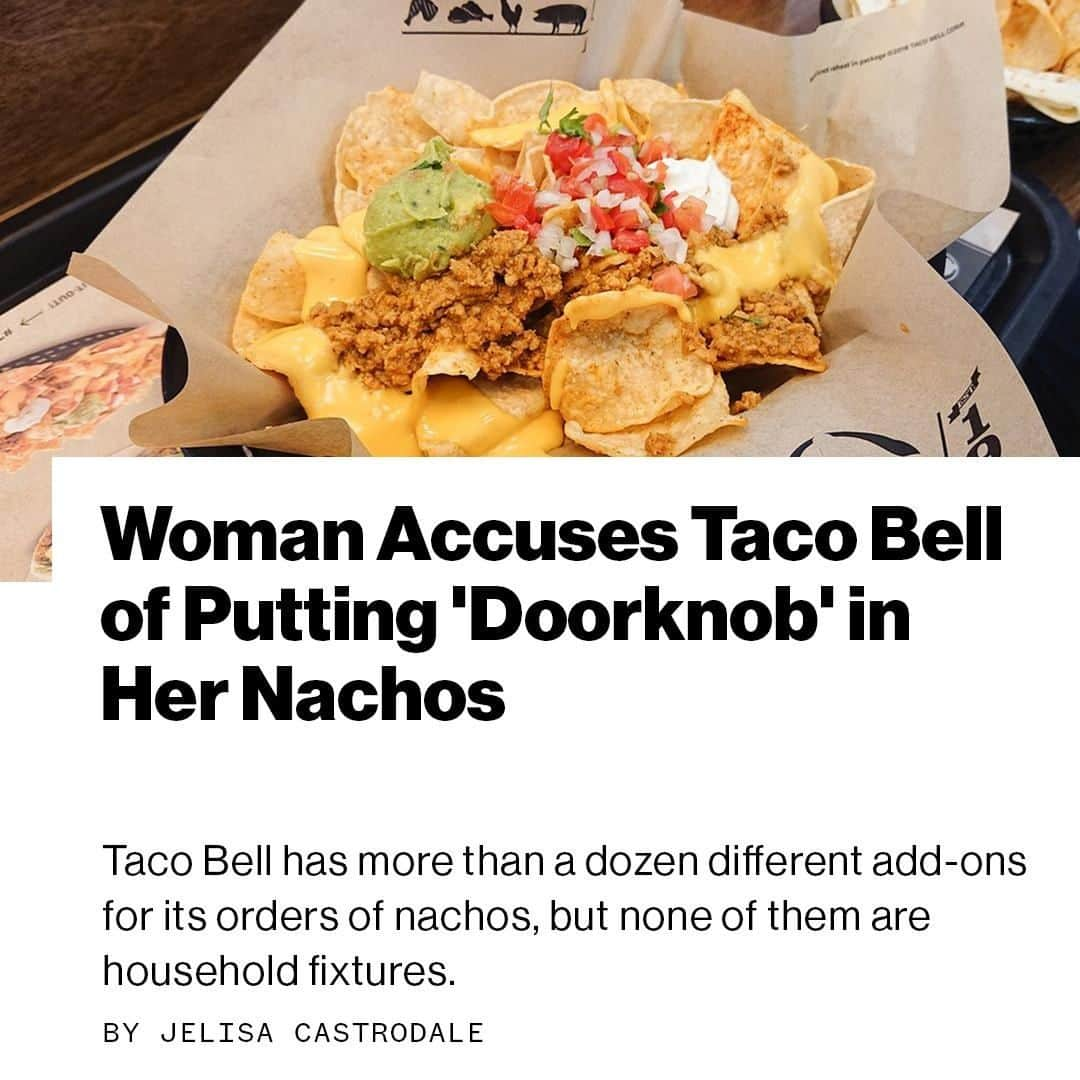 VICEさんのインスタグラム写真 - (VICEInstagram)「In addition to pico de gallo, sour cream, and guacamole, her chips were topped with an odd-looking round object that she thought was "a doorknob." Read more at the link in our bio. 📸: Shutterstock」7月16日 3時30分 - vice