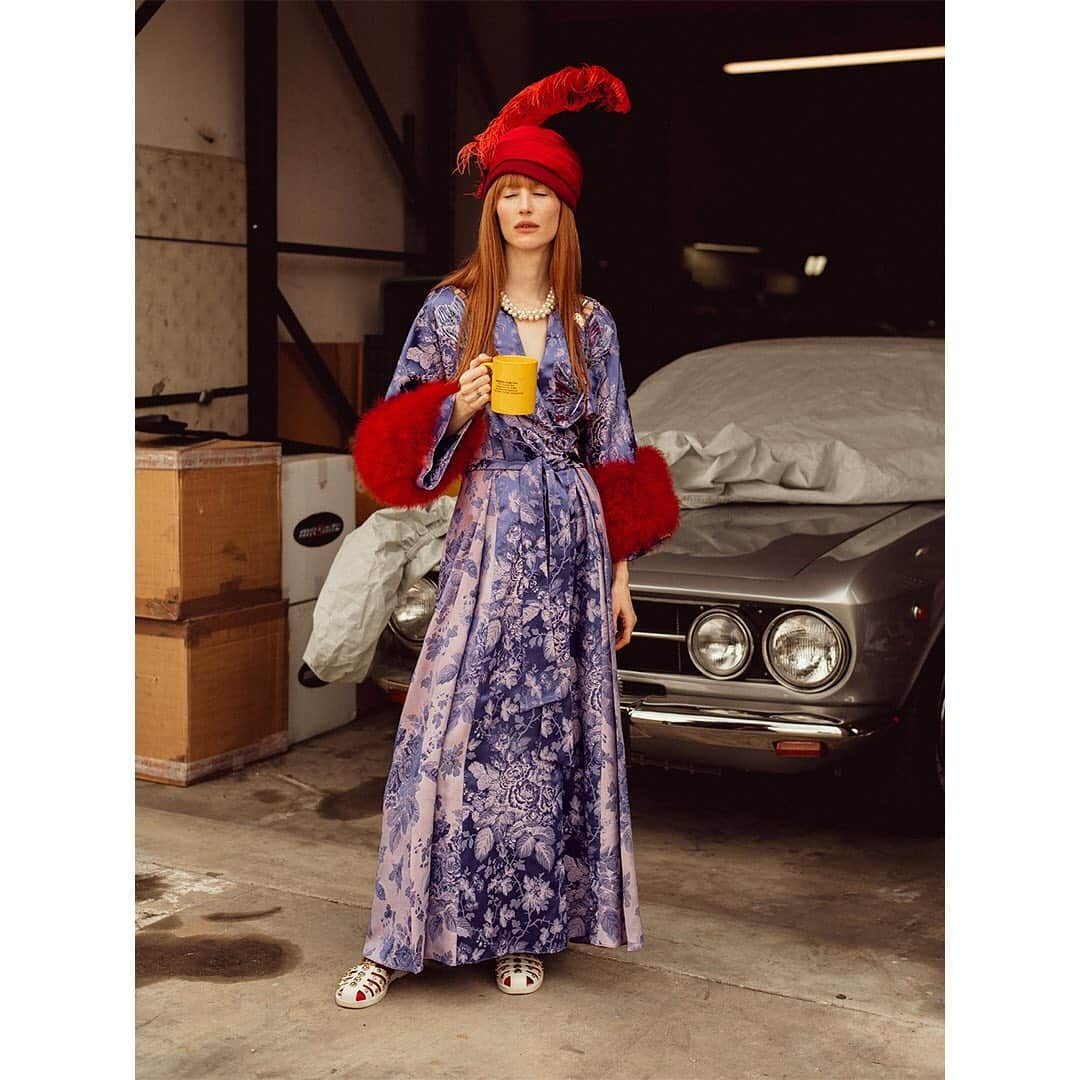 Faith Picozziさんのインスタグラム写真 - (Faith PicozziInstagram)「Gucci Auto 1️⃣ #gucci #robe #fashion #style #alessandromichele #redhead #model 📸 @nicholasmaggio 🎨 @rima_rama 👗 @faithpicozzicreative Wearing @gucci @alessandro_michele 🕺 @filip.milenkovic 💃 @faithpicozzi」7月16日 3時34分 - faithpicozzi