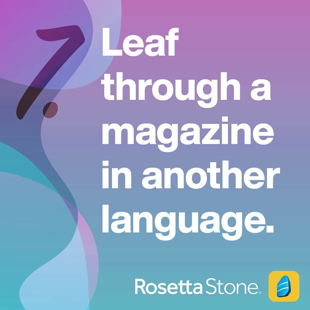 Rosetta Stoneさんのインスタグラム写真 - (Rosetta StoneInstagram)「Online or print - both count for this item on the Summer Bucket List Challenge ☀️ . . . #summer #bucketlist #challenge #summerchallenge #magazine #print #digital #languages #learnlanguages」7月16日 4時48分 - rosettastone
