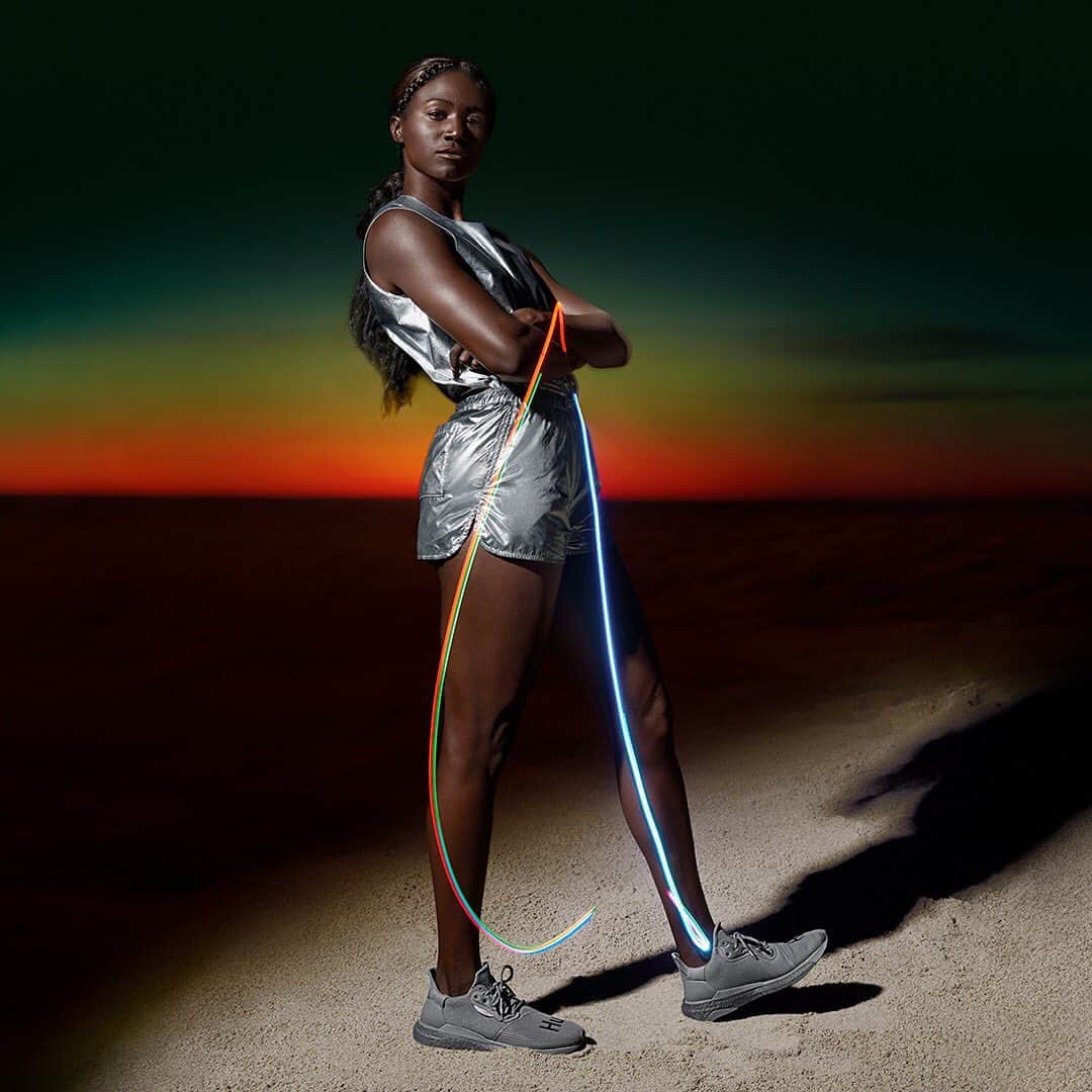 adidas Originalsさんのインスタグラム写真 - (adidas OriginalsInstagram)「@Pharrell's latest collection, modeled by @1toribowie. Representing 'inner light', which guided Tori through personal setbacks to emerge, 100m world champion and fastest woman in the world. The 4 colorways arrive in adidas stores and online from July 20th. #adidasPharrellWilliams . See more at adidas.com/Pharrell」7月16日 15時54分 - adidasoriginals